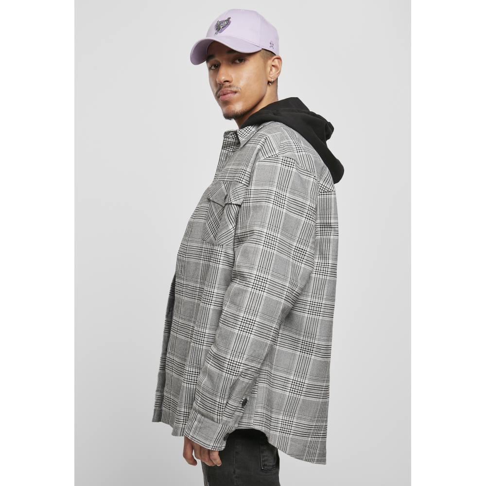 Cayler & Sons - Plaid Out Quilted Shirt Jacket - Zwart/Wit